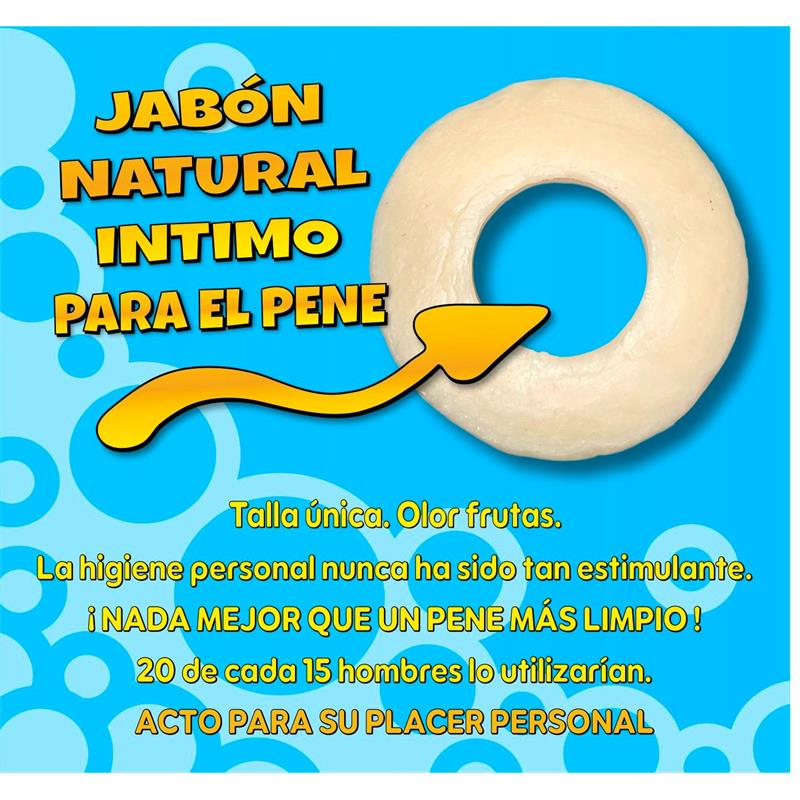 DIVERTY SEX - JABÓN EN FORMA DE ANILLO PARA EL PENE AMARILLO
