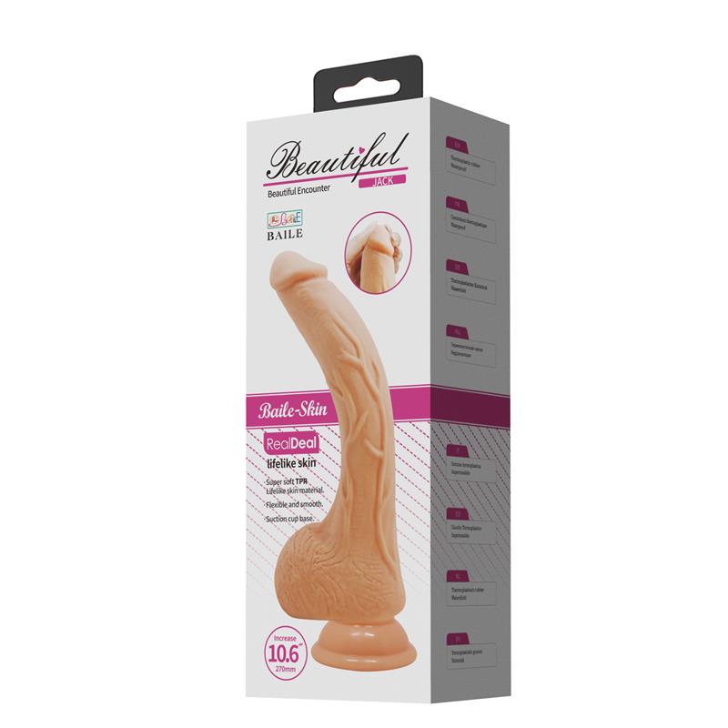 BAILE - JACK DILDO REALISTA FLEXIBLE 10.6