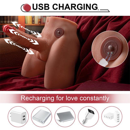 XISE - JASON MASTURBADOR CON DILDO Y ANO, VIBRACIÓN Y THRUSTING 4.1 KG