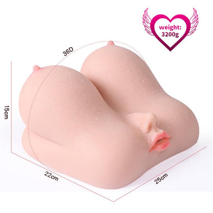 XISE - JALOME MASTURBADOR 3 EN 1 VAGINA, BOCA Y PECHO 3.2 KG