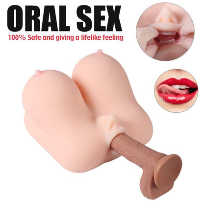 XISE - JALOME MASTURBADOR 3 EN 1 VAGINA, BOCA Y PECHO 3.2 KG