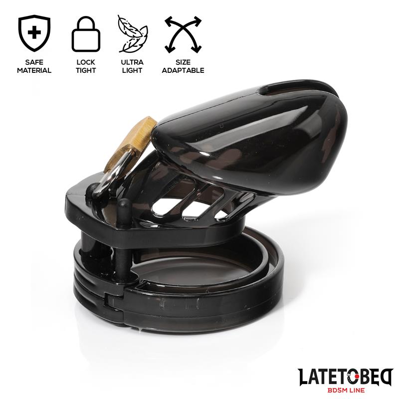LATETOBED BDSM LINE - JAULA DE PENE DE CASTIDAD SHORT NEGRO
