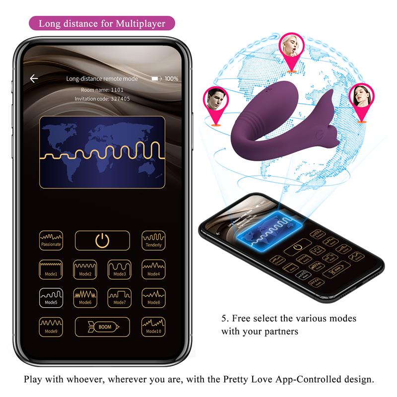 PRETTYLOVE - JAYLEEN JUGUETE PARA PAREJAS CON APP