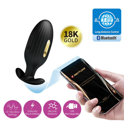 PRETTYLOVE - JEFFERSON PLUG ANAL CON ELECTROSHOCK Y APP