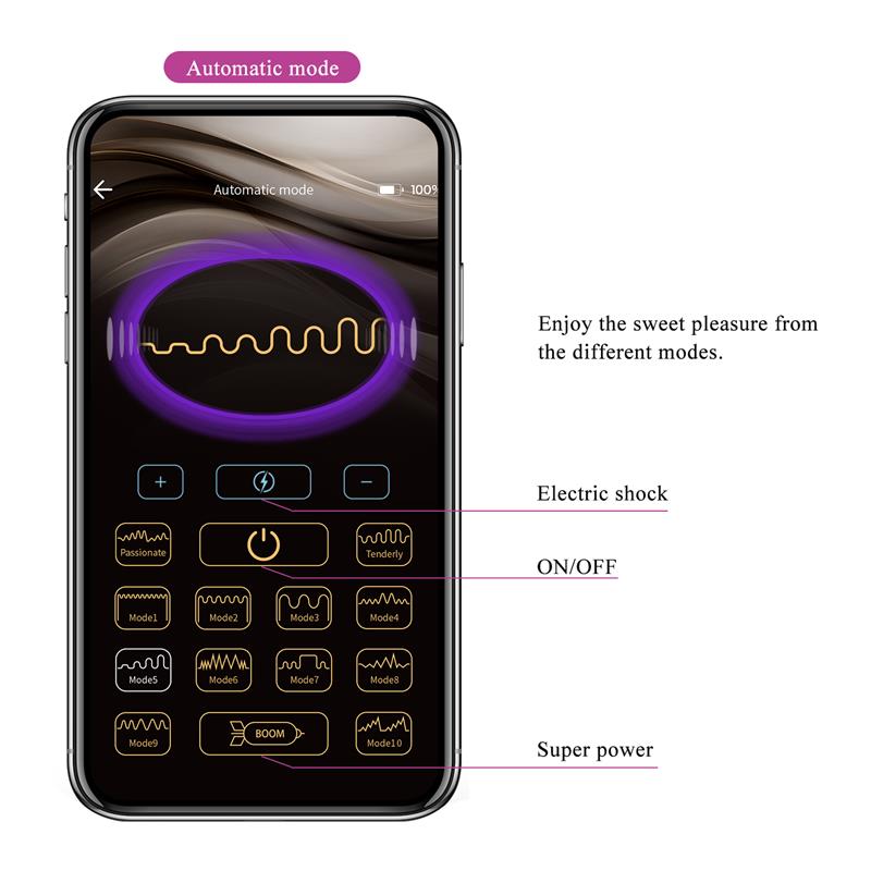 PRETTYLOVE - JEFFERSON PLUG ANAL CON VIBRACIÓN Y ELECTROSHOCK CON APP