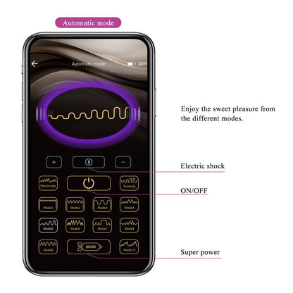 PRETTYLOVE - JEFFERSON PLUG ANAL CON VIBRACIÓN Y ELECTROSHOCK CON APP