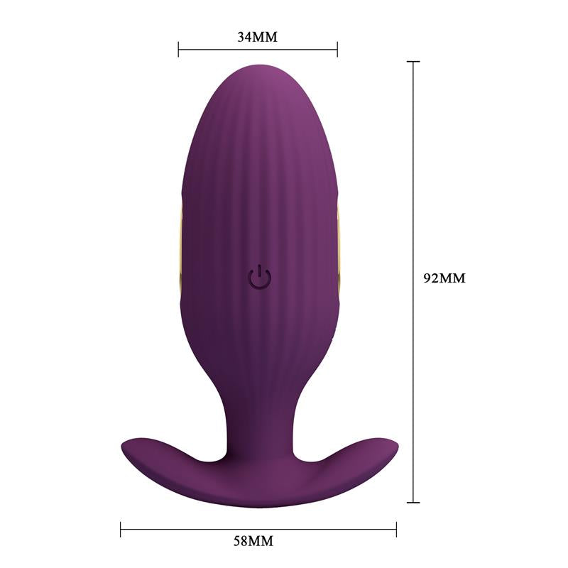 PRETTYLOVE - JEFFERSON PLUG ANAL CON VIBRACIÓN Y ELECTROSHOCK CON APP