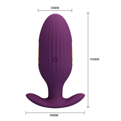 PRETTYLOVE - JEFFERSON PLUG ANAL CON VIBRACIÓN Y ELECTROSHOCK CON APP