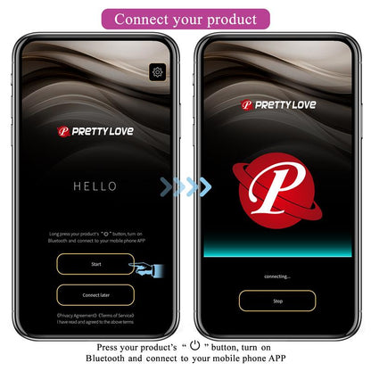 PRETTYLOVE - JEFFERSON PLUG ANAL CON VIBRACIÓN Y ELECTROSHOCK CON APP