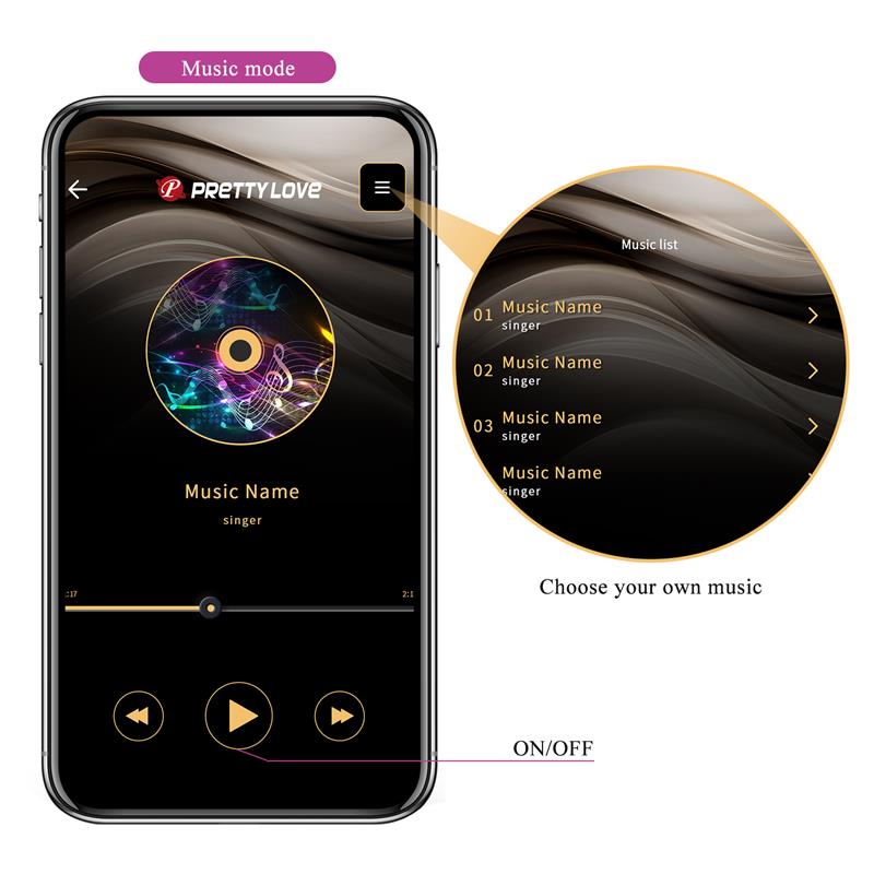 PRETTYLOVE - JEFFERSON PLUG ANAL CON VIBRACIÓN Y ELECTROSHOCK CON APP