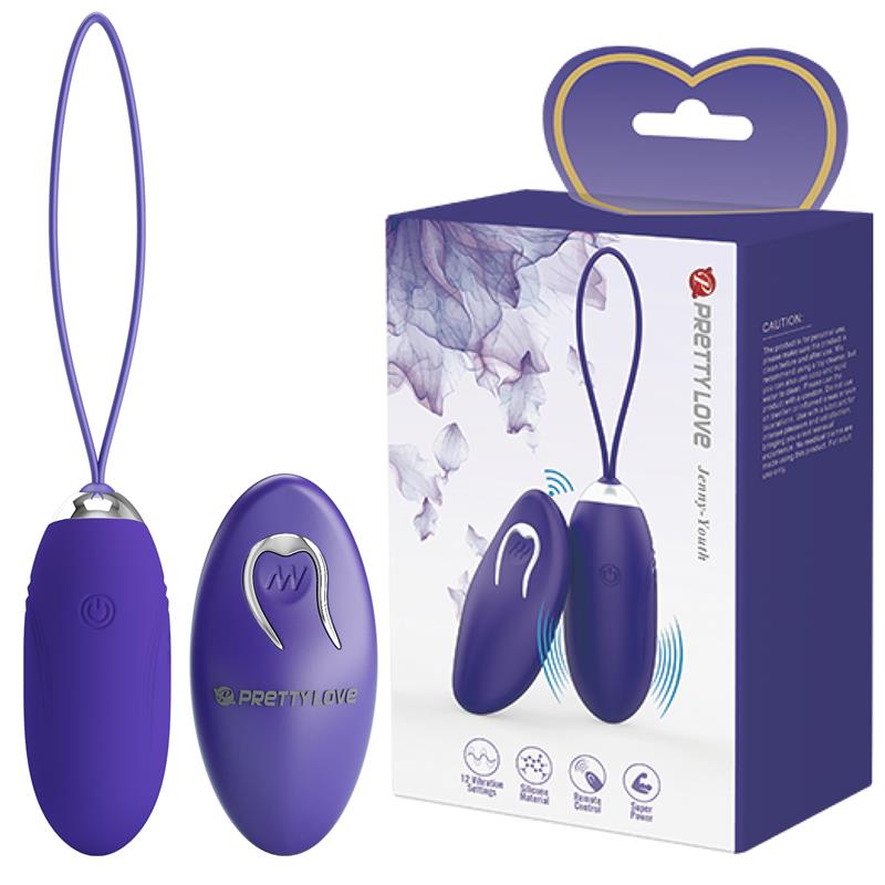 PRETTYLOVE - JENNY YOUTH HUEVO VIBRADOR CON CONTROL REMOTO