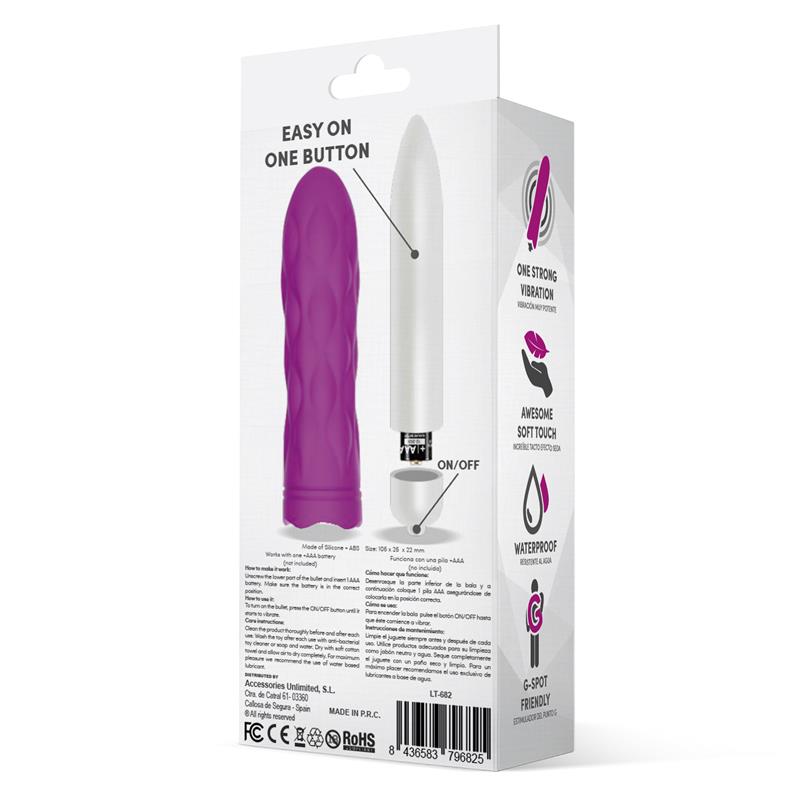 LATETOBED - JIBBYS BALA VIBRADORA EASY QUICK SILICONA PURPLE