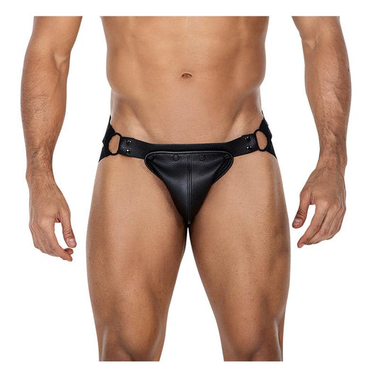CUT4MEN - JOCKSTR4P02 SUSPENSORIO JOCK SNAP NEGRO