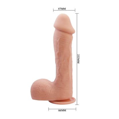 BAILE - JOHNSON DILDO REALISTA CON VENTOSA NATURAL