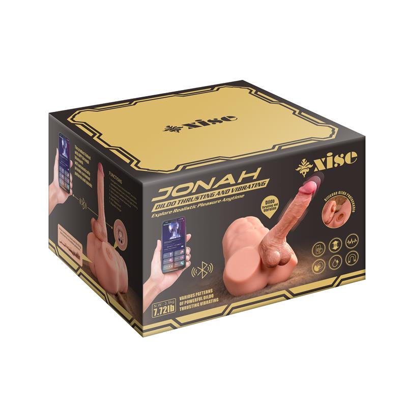 XISE - JONAH SEMI TORSO CON DILDO DESMONTABLE, THRUSTING Y APP 3.48 KG