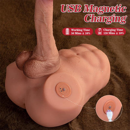 XISE - JONAH SEMI TORSO CON DILDO DESMONTABLE, THRUSTING Y APP 3.48 KG