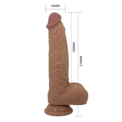 PRETTYLOVE - JONATHAN DILDO CON VIBRACIÓN Y EMPUJE CONTROL REMORO