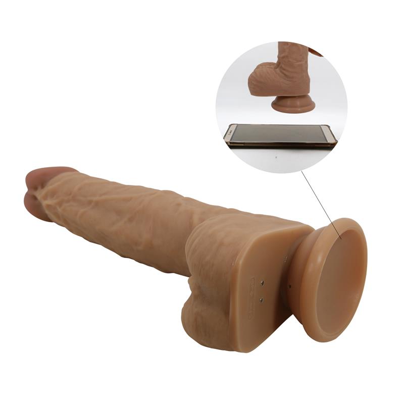 PRETTYLOVE - JONATHAN DILDO CON VIBRACIÓN Y EMPUJE CONTROL REMORO