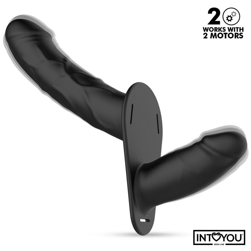 INTOYOU BDSM LINE - JORDAN ARNÉS DILDO DOBLE CON VIBRACIÓN Y CONTROL REMOTO