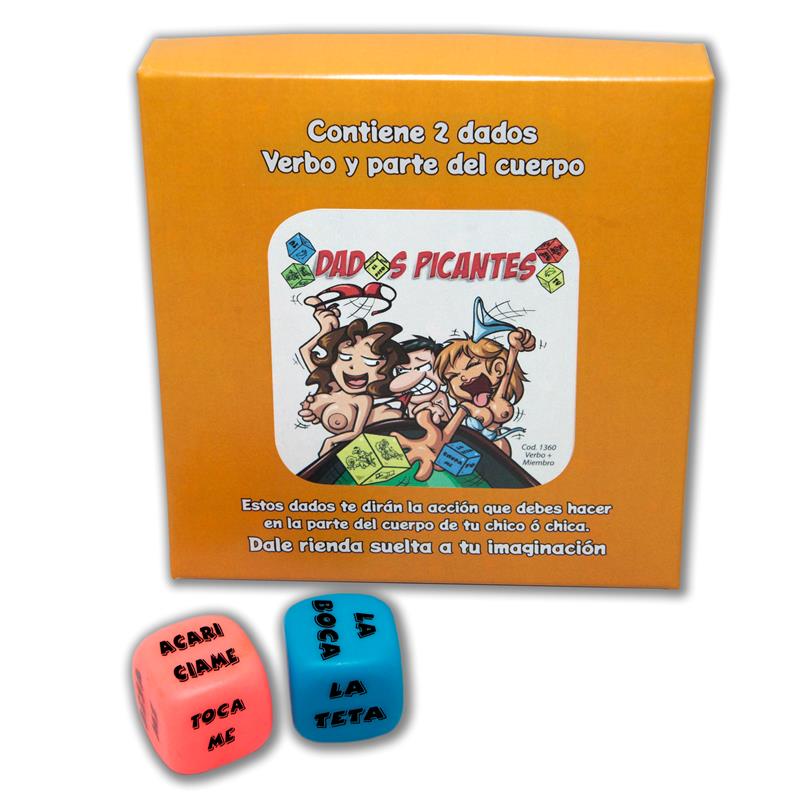 DIVERTY SEX - JUEGO 2 DADOS FLUORESCENTES ACCIÓN Y PARTE DEL CUERPO
