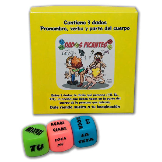 DIVERTY SEX - JUEGO 3 DADOS FLUORESCENTES