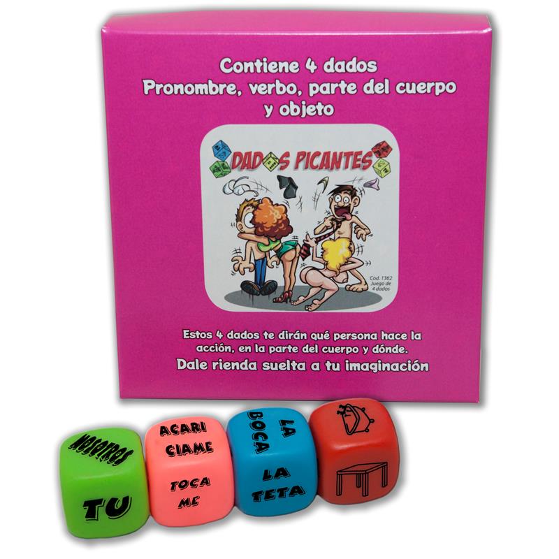 DIVERTY SEX - JUEGO 4 DADOS FLUORESCENTES