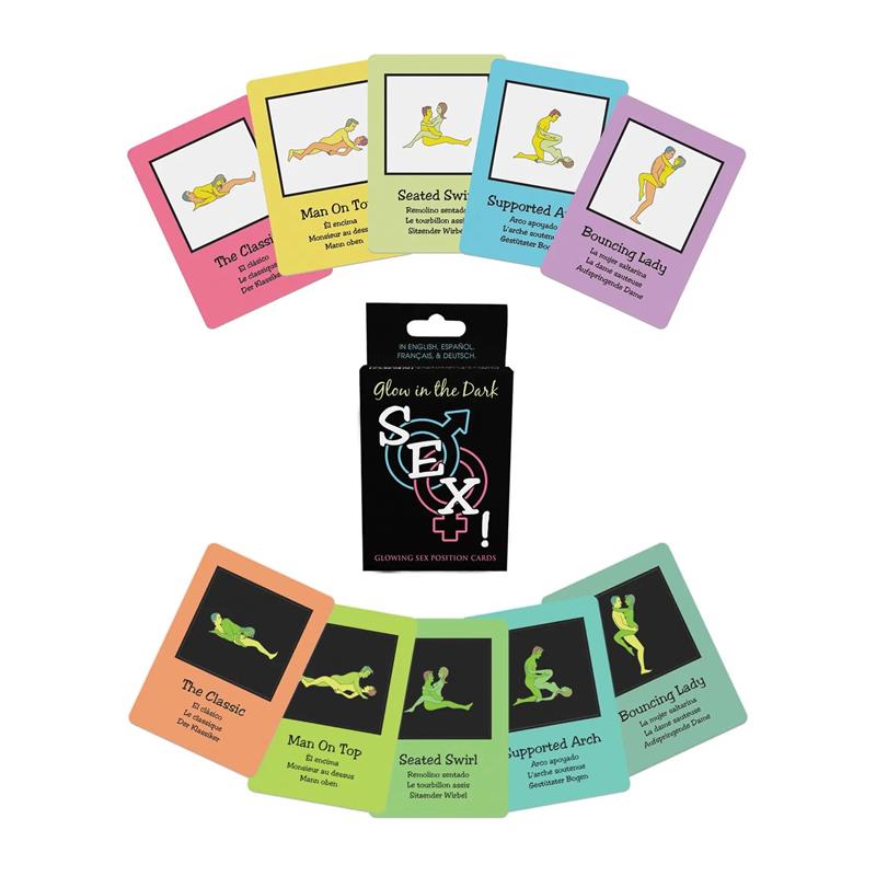 KHEPER GAMES - JUEGO DE CARTAS GLOW IN THE DARK SEX! CARDS BRILLAN EN LA OSCURIDAD