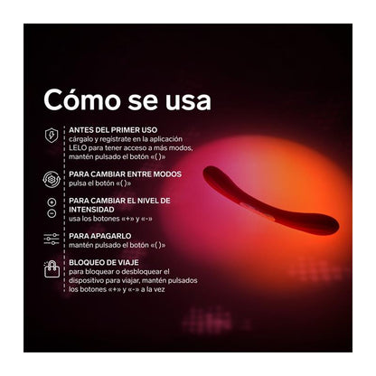 LELO - JUGUETE PARA PAREJAS BOOMERANG CERISE