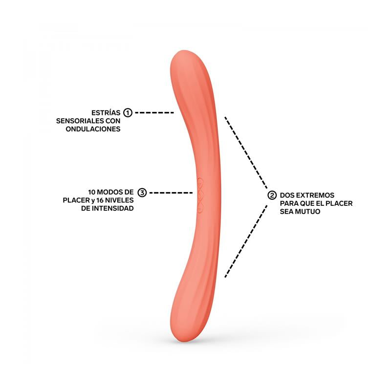LELO - JUGUETE PARA PAREJAS BOOMERANG CORAL RED
