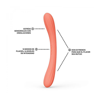 LELO - JUGUETE PARA PAREJAS BOOMERANG CORAL RED