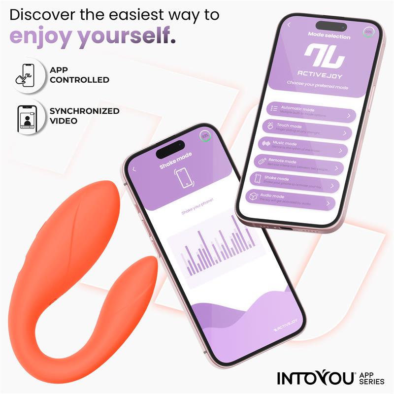 INTOYOU APP SERIES - JUGUETE PARA PAREJAS CON APP FLEXIBLE SALMON