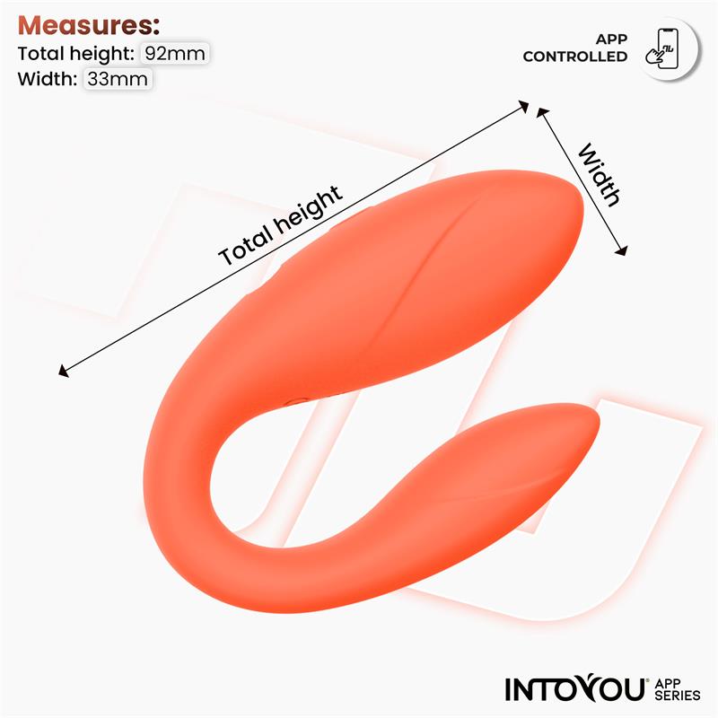INTOYOU APP SERIES - JUGUETE PARA PAREJAS CON APP FLEXIBLE SALMON