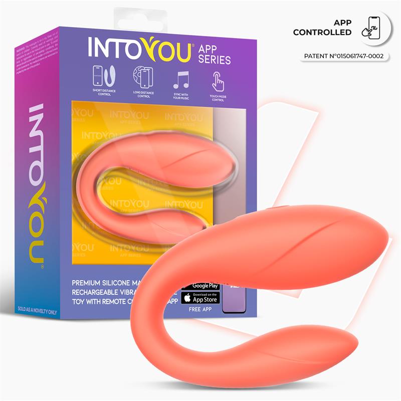 INTOYOU APP SERIES - JUGUETE PARA PAREJAS CON APP FLEXIBLE SALMON