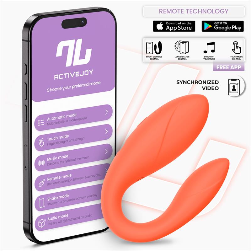 INTOYOU APP SERIES - JUGUETE PARA PAREJAS CON APP FLEXIBLE SALMON