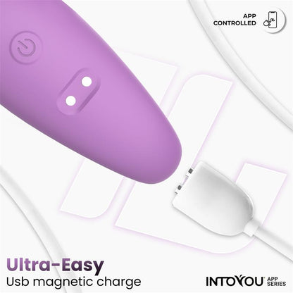 INTOYOU APP SERIES - JUGUETE PARA PAREJAS CON APP FLEXIBLE SILICONA LAVANDA