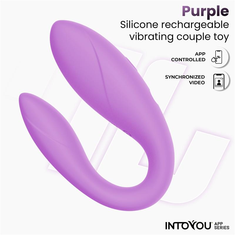 INTOYOU APP SERIES - JUGUETE PARA PAREJAS CON APP FLEXIBLE SILICONA LAVANDA
