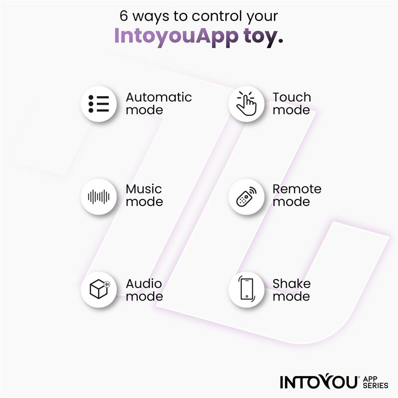 INTOYOU APP SERIES - JUGUETE PARA PAREJAS CON APP FLEXIBLE SILICONA LAVANDA