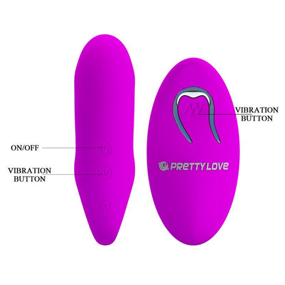 PRETTYLOVE - JUGUETE PARA PAREJAS CON CONTROL REMOTO ROSA