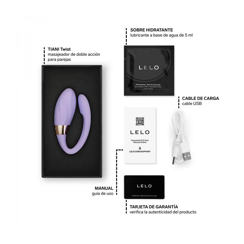 LELO - JUGUETE PARA PAREJAS TIANI TWIST APP LAVANDA