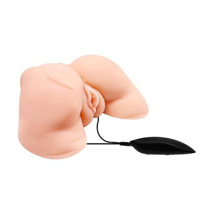 CRAZY BULL - VAGINA Y ANO CON MALLA REALISTA CON VIBRACIÓN