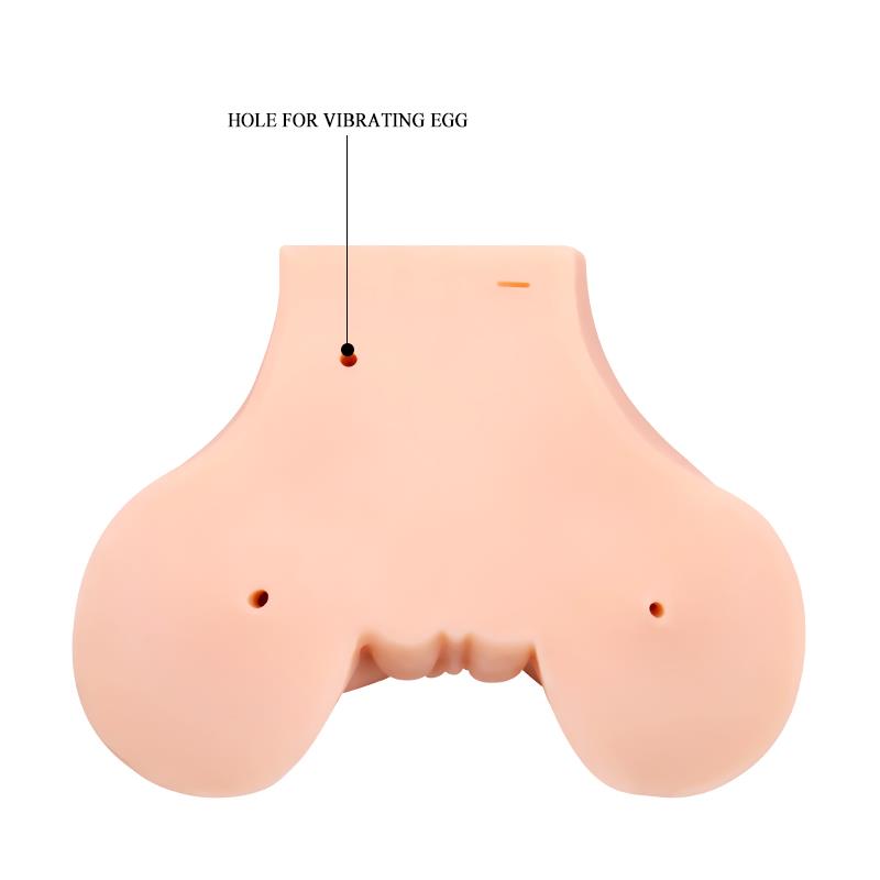 CRAZY BULL - VAGINA Y ANO CON MALLA REALISTA CON VIBRACIÓN