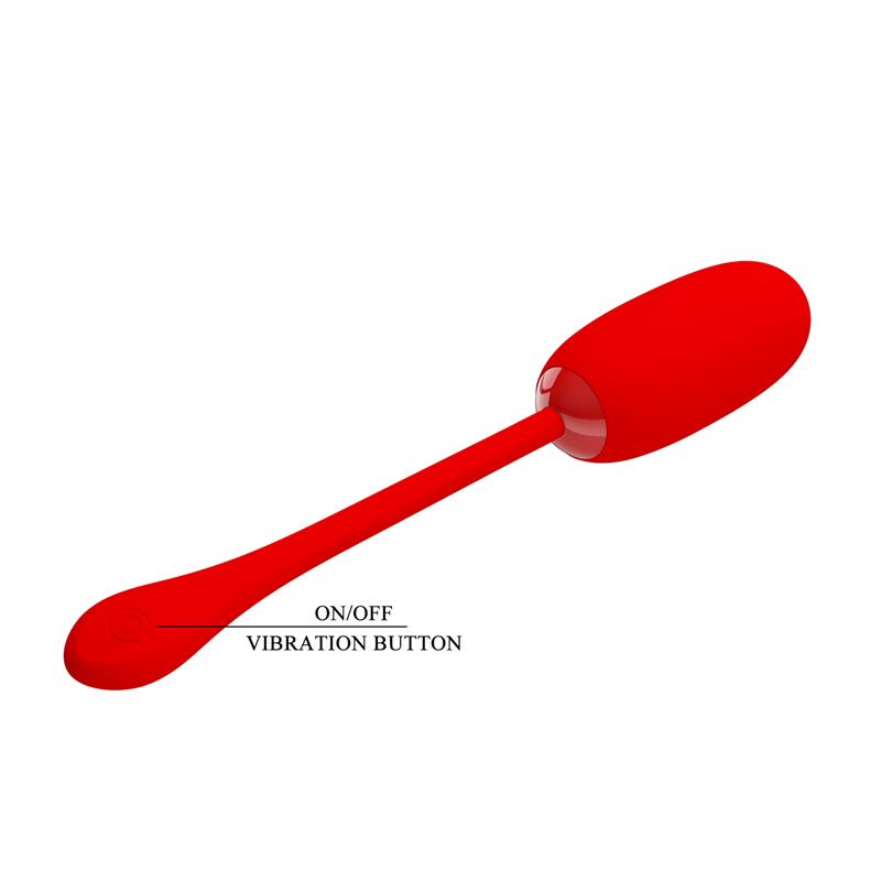 PRETTYLOVE - JULIUS HUEVO VIBRADOR ROJO