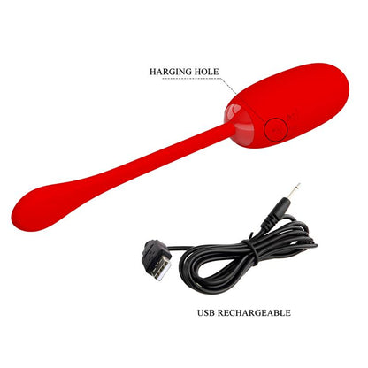 PRETTYLOVE - JULIUS HUEVO VIBRADOR ROJO