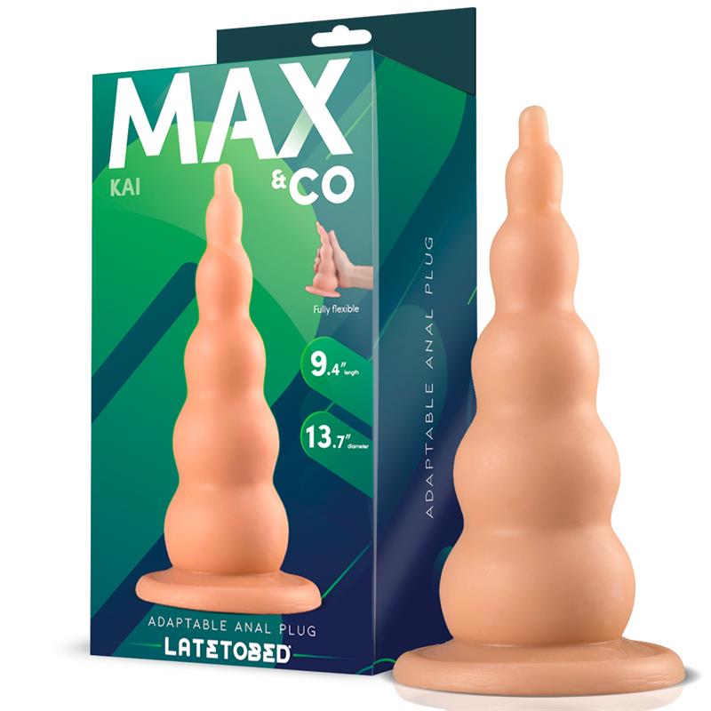 MAX & CO - KAI PLUG ANAL ADAPTABLE NATURAL 9,4 - 18,4 CM