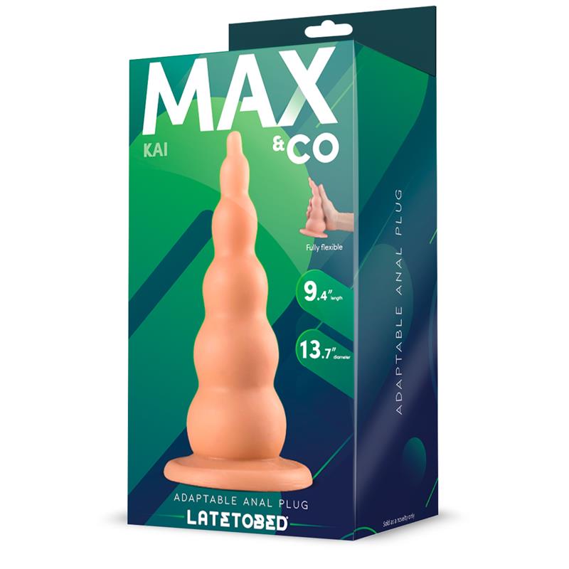 MAX & CO - KAI PLUG ANAL ADAPTABLE NATURAL 9,4 - 18,4 CM