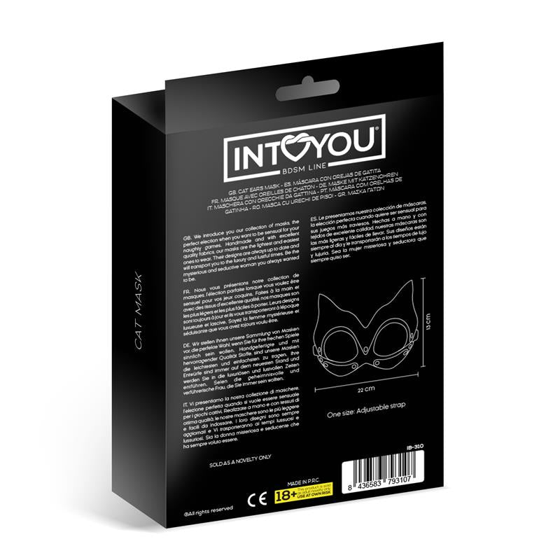 INTOYOU BDSM LINE - KAISSY MÁSCARA DE GATITA AJUSTABLE