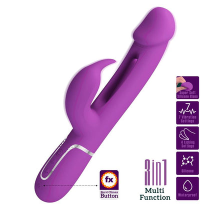 PRETTYLOVE - KAMPAS VIBRADOR CON LENGUA LILA