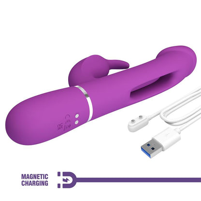 PRETTYLOVE - KAMPAS VIBRADOR CON LENGUA LILA