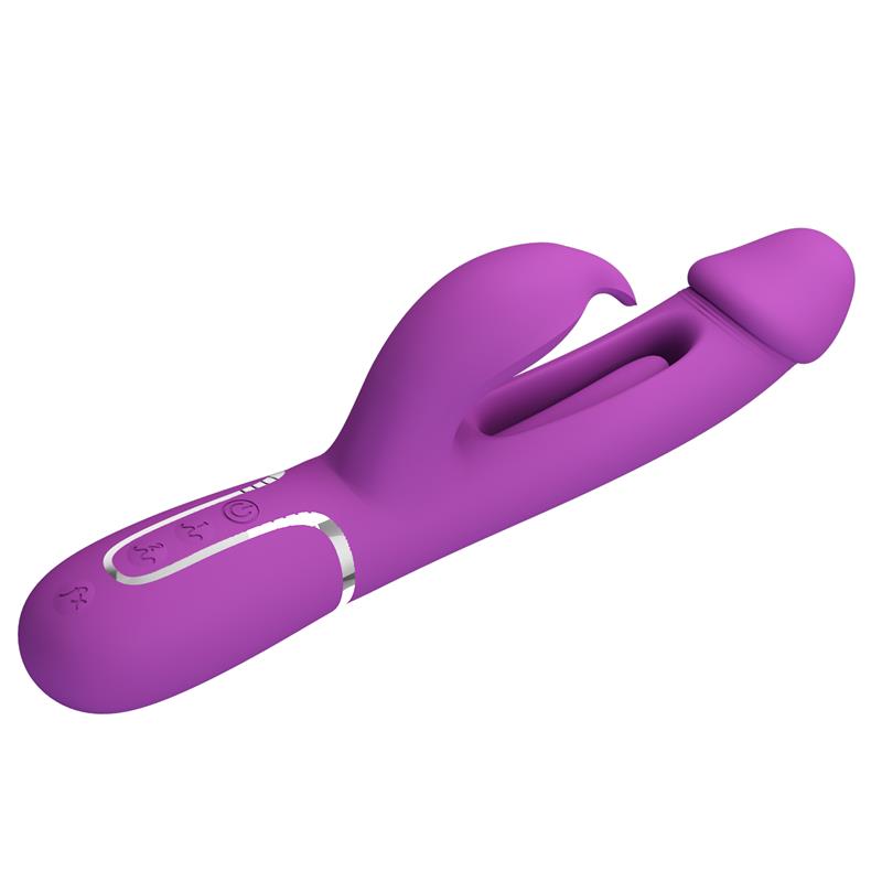 PRETTYLOVE - KAMPAS VIBRADOR CON LENGUA LILA