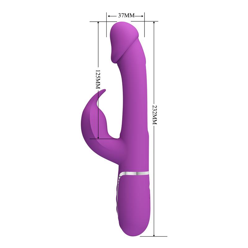 PRETTYLOVE - KAMPAS VIBRADOR CON LENGUA LILA